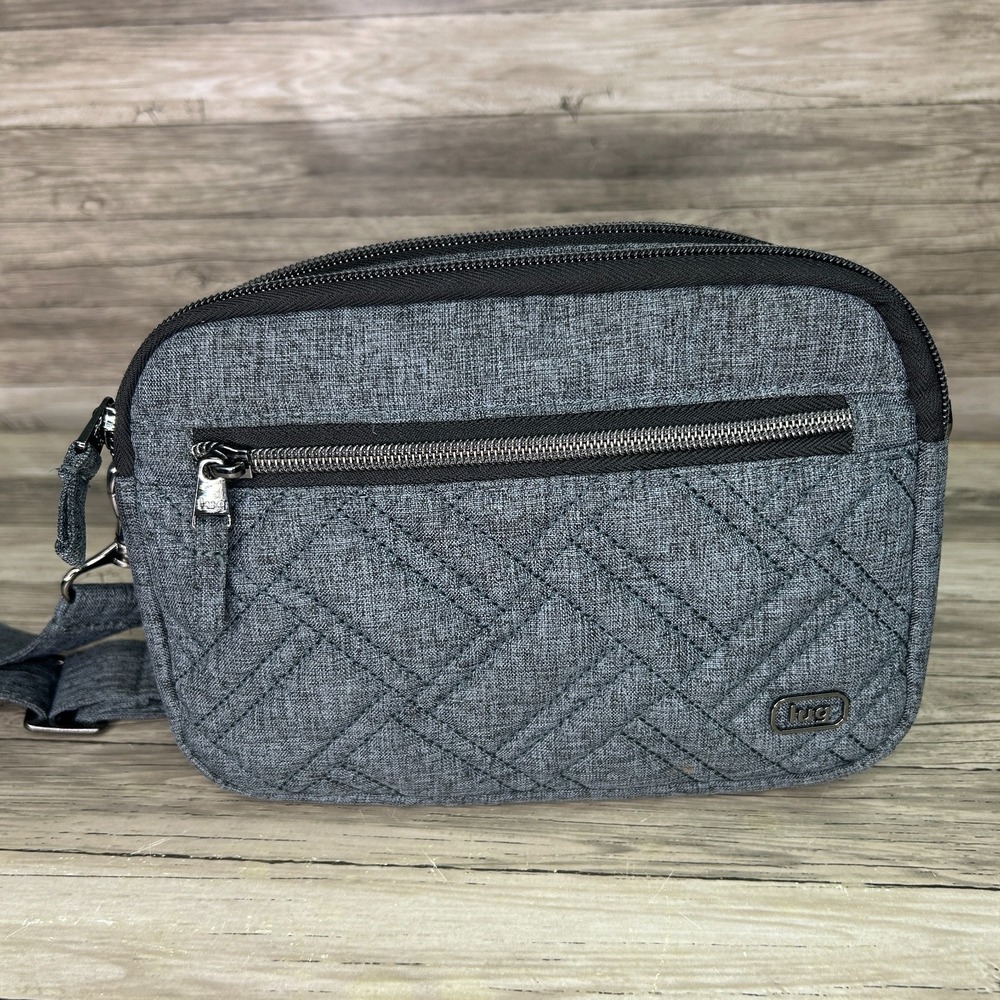 LUG Super Coupe Crossbody Belt Bag Charcoal Heather Gray